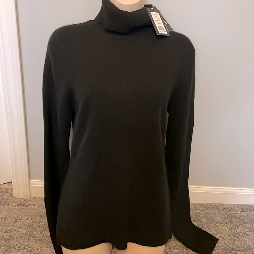 Naadam cashmere ribbed turtleneck sweater large